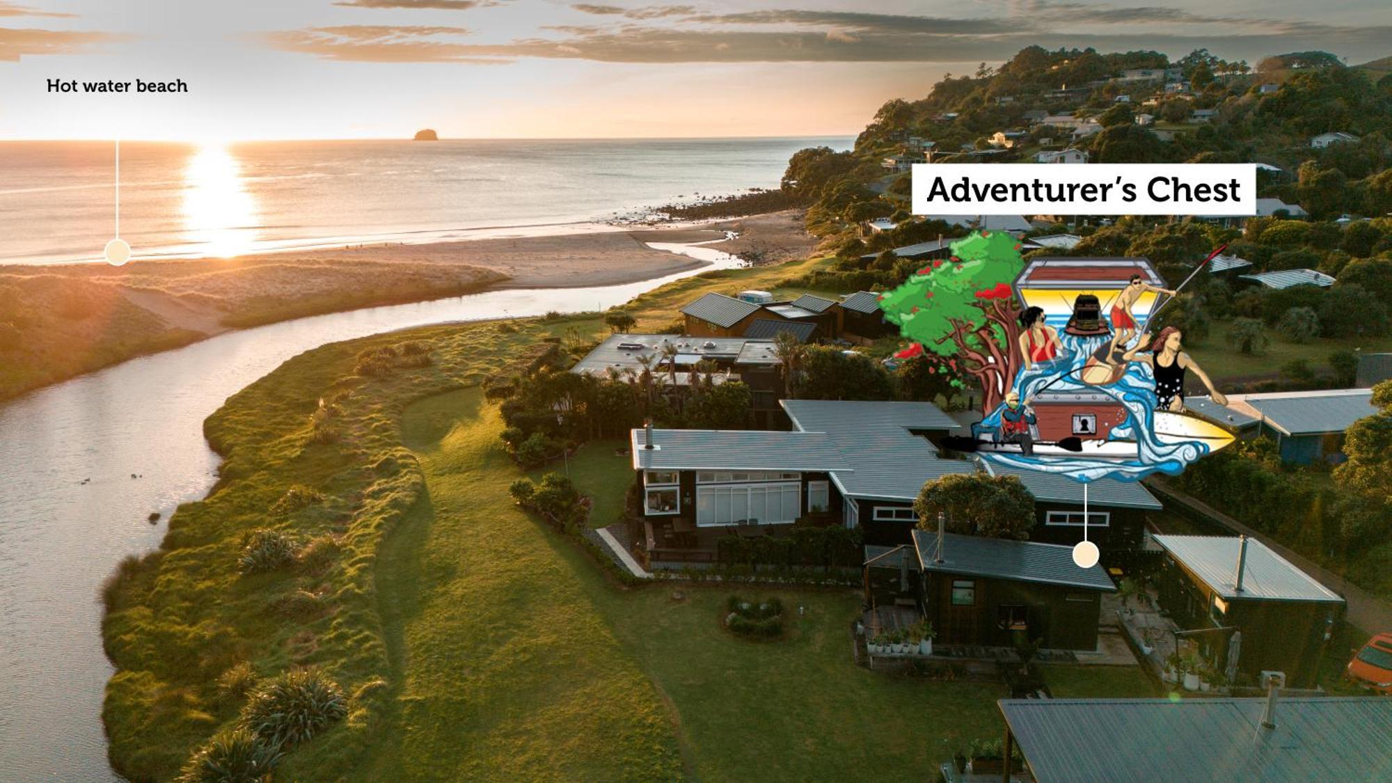 Adventurer'S Chest - Taiwawe Villa Hotwater Beach ภายนอก รูปภาพ
